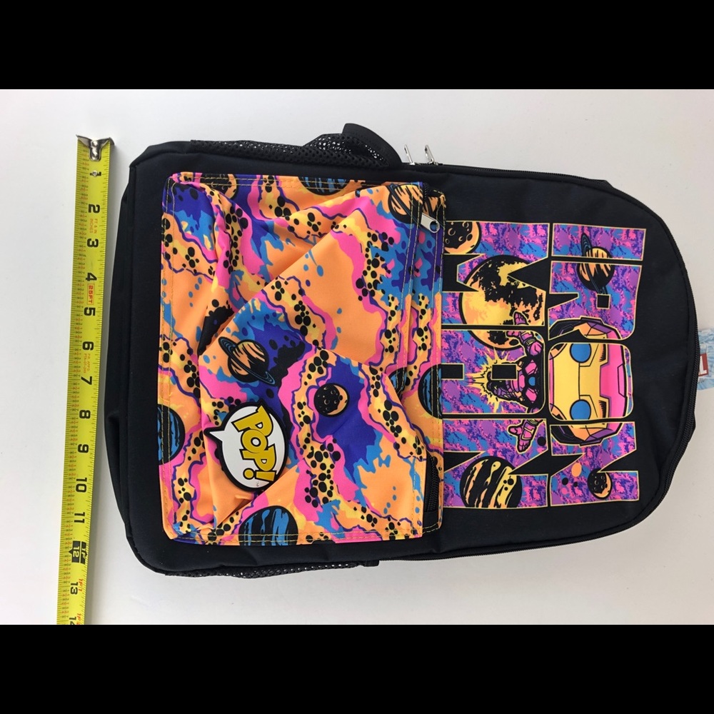 Funko Marvel Iron-Man Blacklight Backpack Target School Work NEW - Picture 8 of 9